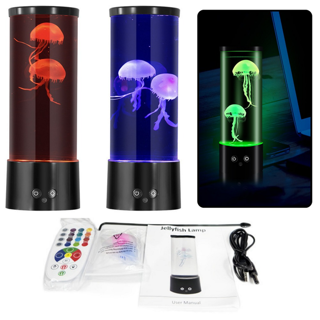 Світлодіодна лампа LEAN Toys з декоративними медузами працює від батарейок з USB - кабелем (5905991062844) - зображення 4