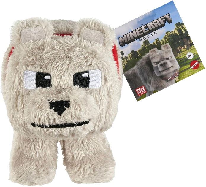 Maskotka Mattel Minecraft Movie Dennis pluszowa 20 cm JFP55 (194735303236) - obraz 1