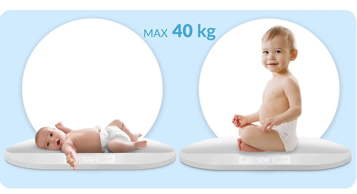 Ваги для немовлят Ricokids Nukido NK-950 Білі (5903890623401) - зображення 4