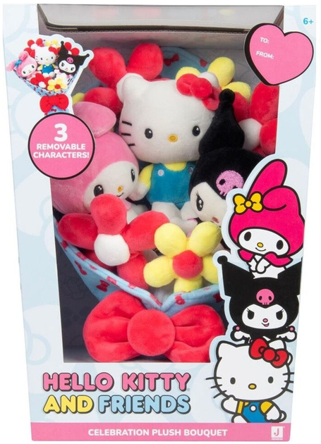 Maskotka Giochi Preziosi Hello Kitty Celebration Bukiet pluszowa 30 cm HKT22000 (8056379185352) - obraz 1