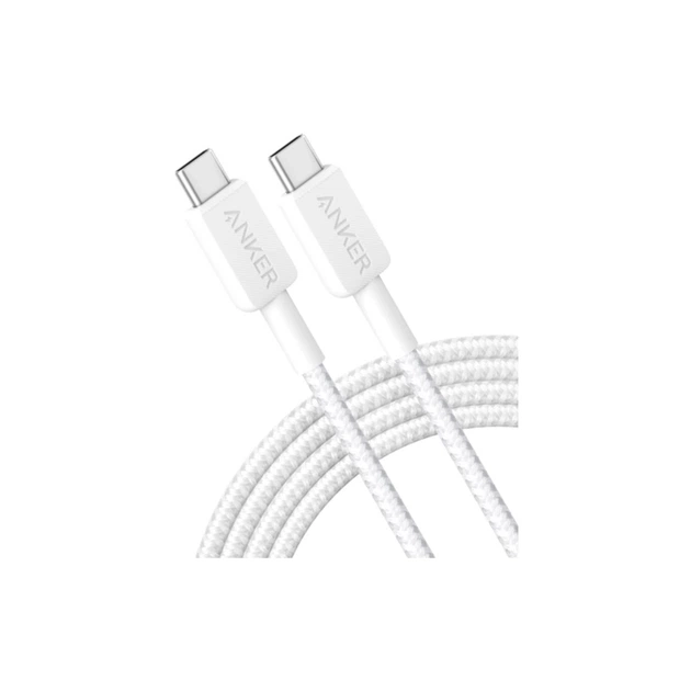 Дата кабель USB-C to USB-C 1.8m 322 White Anker (A81F6H21) - Фото 2 Дата кабель USB-C to USB-C 1.8m 322 White Anker (A81F6H21) - изображение 2