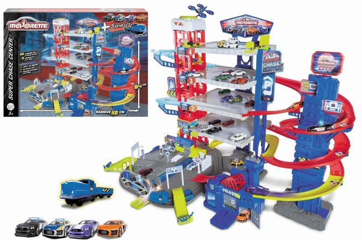 Ігровий набір Simba Super Chase Center Гігантський гараж Різнокольоровий 212059984 (3467452068472) - зображення 1