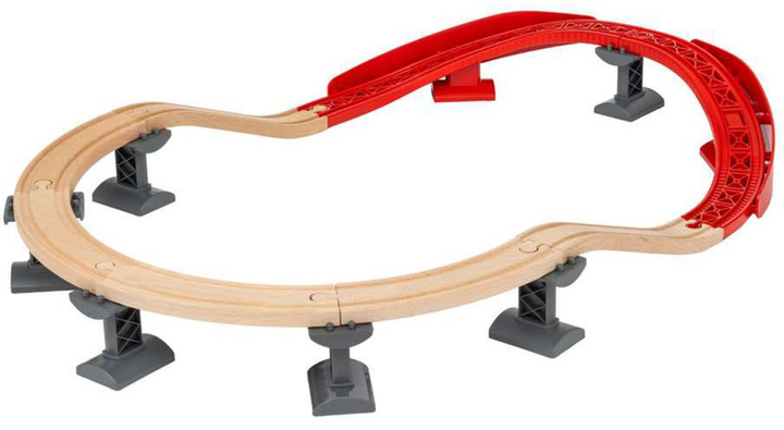 Zestaw torów Brio World Górskie Drewniane Czerwone 63399500 (7312350339956) - obraz 3