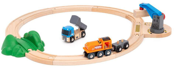 Kolejka Brio World Zestaw startowy z dźwigiem 63602800 (7312350360288) - obraz 3