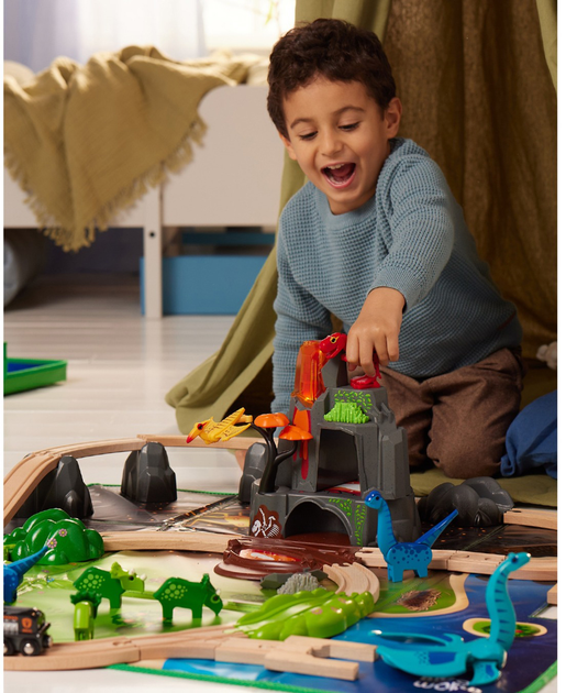 Kolejka Brio World Deluxe Zestaw z dinozaurami 63610400 (7312350361049) - obraz 6