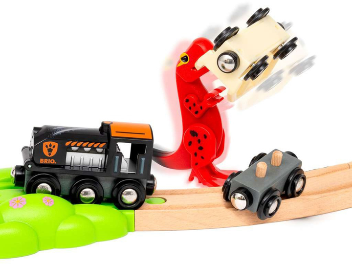 Kolejka Brio World Deluxe Zestaw z dinozaurami 63610400 (7312350361049) - obraz 11