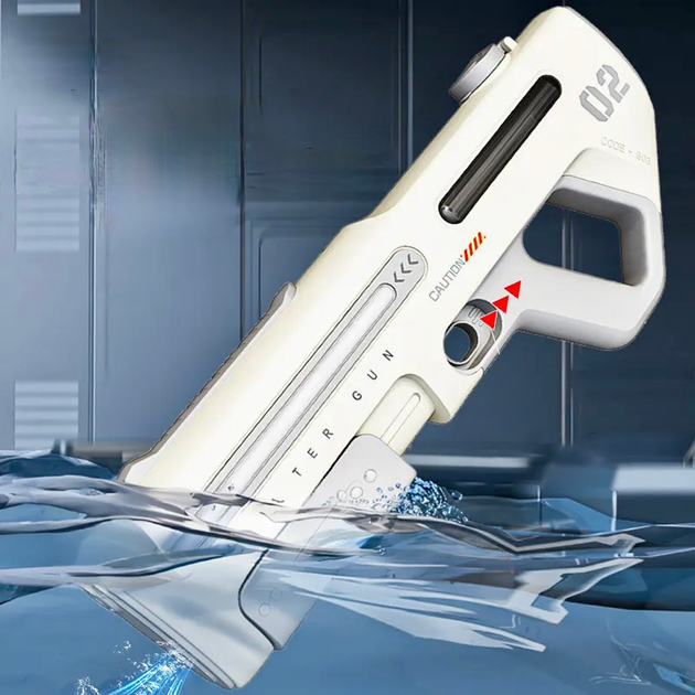 Водяний автомат Water Gun на акумуляторі 7.4V з підсвічуванням та автоматичним насосом - зображення 5