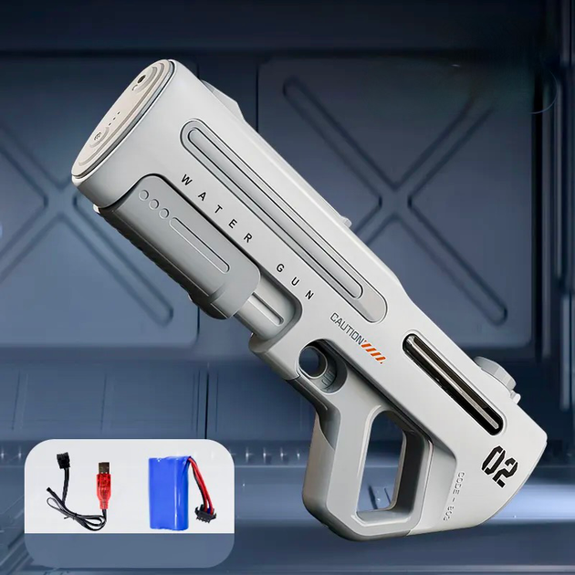 Водяний автомат Water Gun на акумуляторі 7.4V з підсвічуванням та автоматичним насосом - зображення 6