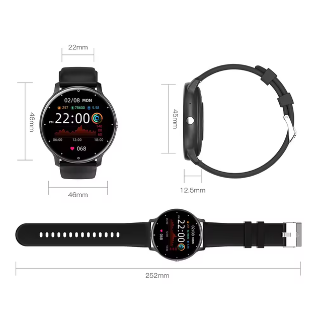 Умные часы Jiks Watch Lite с измерением артериального давления (Черный) - Фото 5 Умные часы Jiks Watch Lite с измерением артериального давления (Черный) - изображение 5