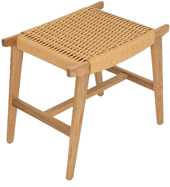Табурет HOMLA NOVUM Натуральний 52 x 34 x 42 см (5906496739545) - зображення 3