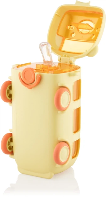 Бутылка для воды ARDESTO Bear Bus 500 мл пластик Жёлтая (AR2250BY) - изображение 5