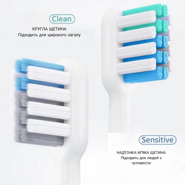 Насадки для электрической зубной щетки Dr.Bei Professional Whitening Brush Head (Clean) - Фото 5 Насадки для электрической зубной щетки Dr.Bei Professional Whitening Brush Head (Clean) - изображение 5