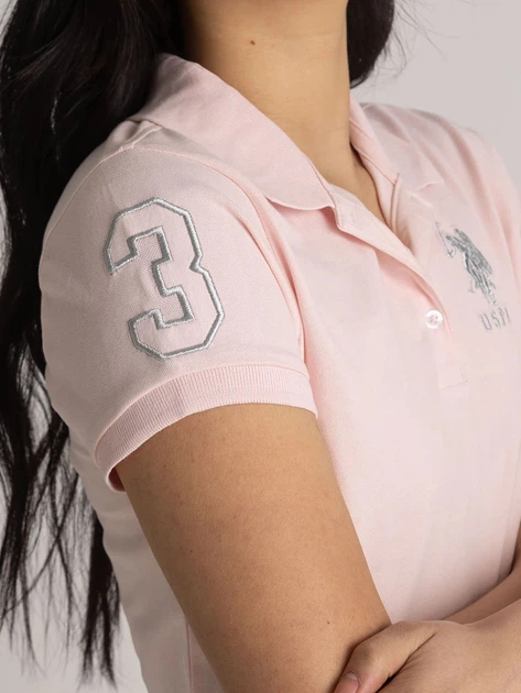 Платье-футболка короткое летнее женское U.S. Polo Assn 216678-ZH00A(ICY BLUSH) S Пудровое (786662355596) - Фото 5 Платье-футболка короткое летнее женское U.S. Polo Assn 216678-ZH00A(ICY BLUSH) S Пудровое (786662355596) - изображение 5