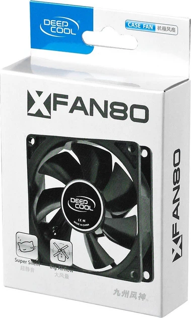 Вентилятор для корпуса DeepCool XFAN 80, 80mm (DP-FDC-XF80) - изображение 3