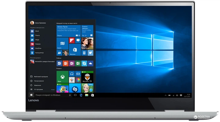 Ноутбук Б/У Lenovo Yoga 720 x360 / Екран 15.6" 4K IPS Touch / Intel Core i7- 7700HQ / RAM 16Gb / SSD 512Gb NVMe / Nvidia GeForce GTX1050- 2Gb / Для Игр - изображение 3
