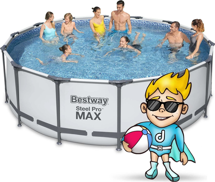 Каркасний басейн Bestway Steel Pro Max 427 x 122 см 12 в 1 5612X (6942138983258) - зображення 4