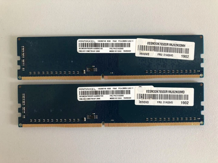 Оперативна пам'ять Ramaxel 16GB (8+8GB) DDR4 PC4-2666V DIMM б/в