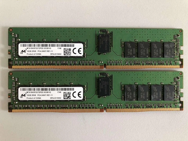Micron DDR4 32GB(16GB× 2) メモリ 2400MHz Оперативна пам'ять Micron 32GB (16+16GB) DDR4 PC4-2400T