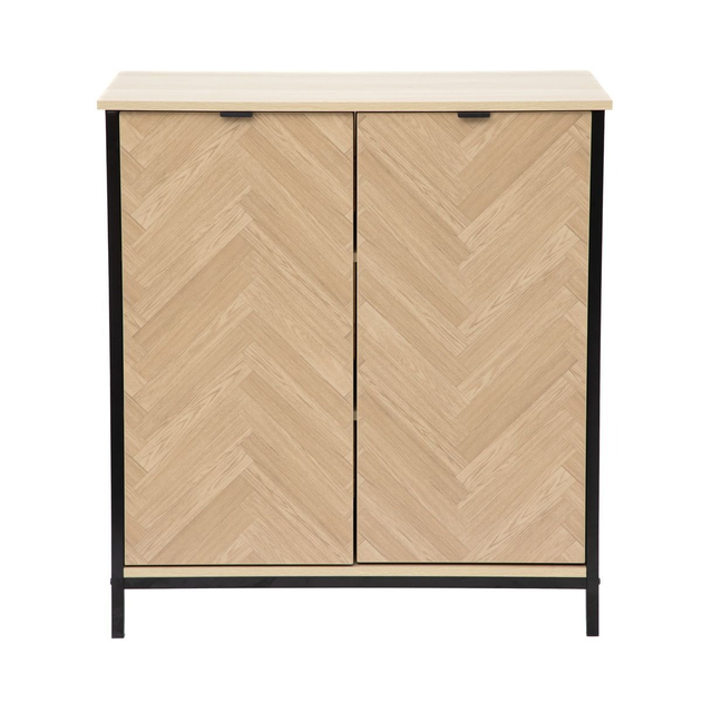 Komoda HOMLA SWEN naturalna z metalowymi nogami 80 x 40 x 88 cm (5904183879109) - obraz 2