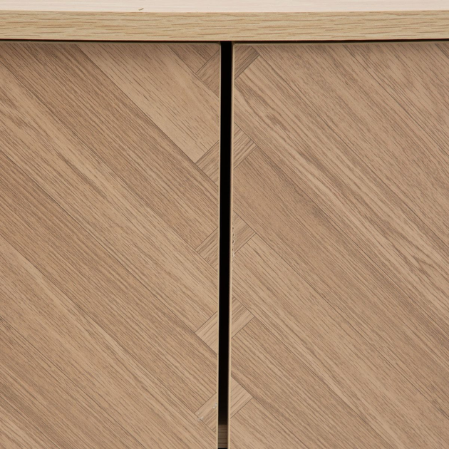 Komoda HOMLA SWEN naturalna z metalowymi nogami 80 x 40 x 88 cm (5904183879109) - obraz 6