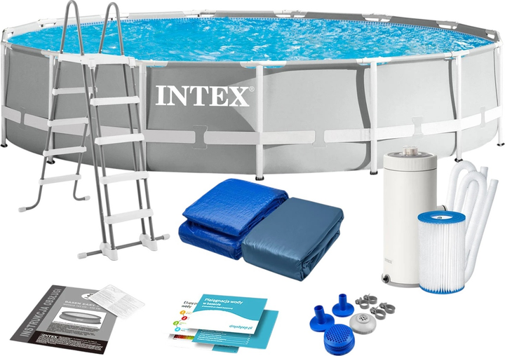 Basen stelażowy Intex 457 x 107 cm 12 w 1 26724 (6941057414379) - obraz 1