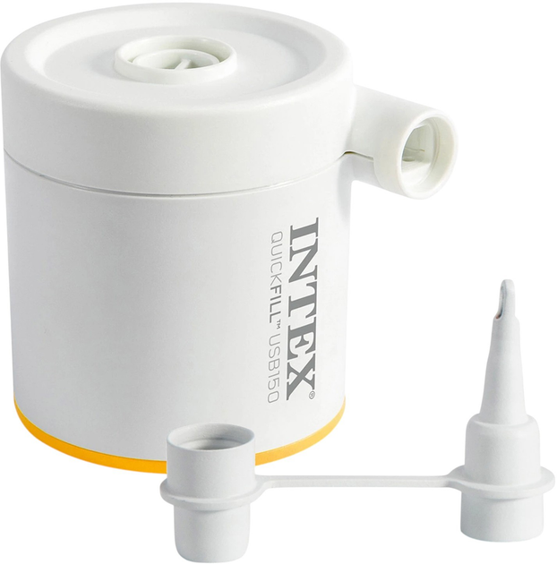 Надувний матрац Intex 191 x 137 x 22 см з електричним насосом 64012 (6941057426174) - зображення 5