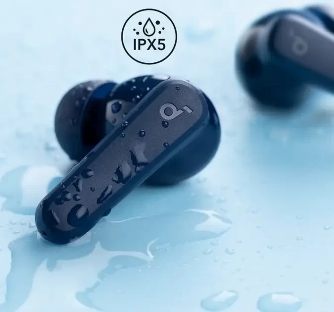 Бездротові навушники Anker Soundcore P20i, Bluetooth 5.3, IPX5, Blue, 10 міліметрові динаміки, 30 годин - зображення 2