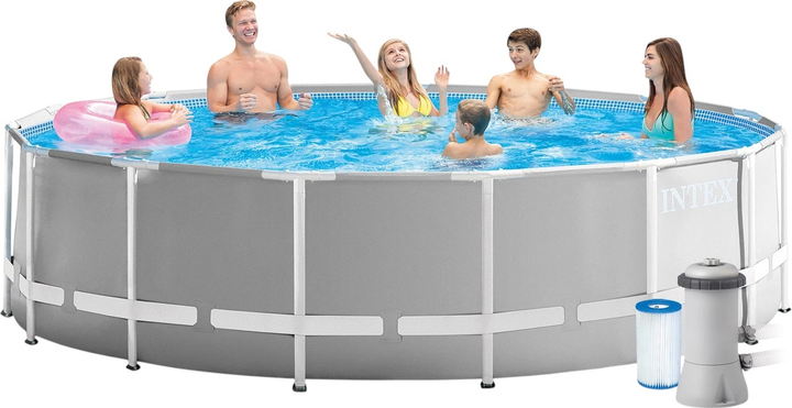 Каркасний басейн Intex 457 x 122 см 6 в 1 26726GN (16941057414383) - зображення 3