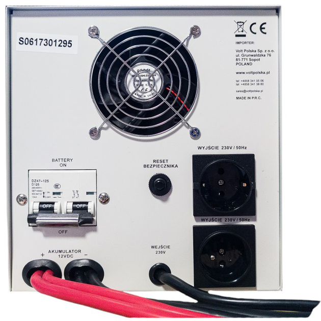 UPS Volt Polska SINUS PRO 2200 E 12/230V 1600/2200 (3SP092212E) - obraz 3