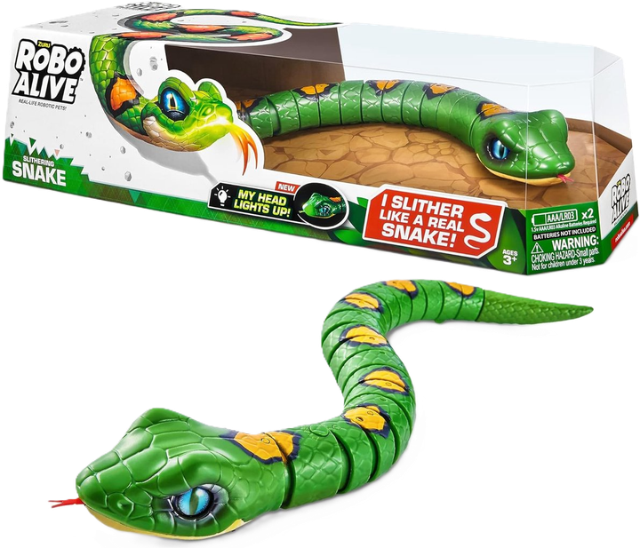Zabawka Robo Alive Wąż zielony (7150) (4894680019836) - obraz 1