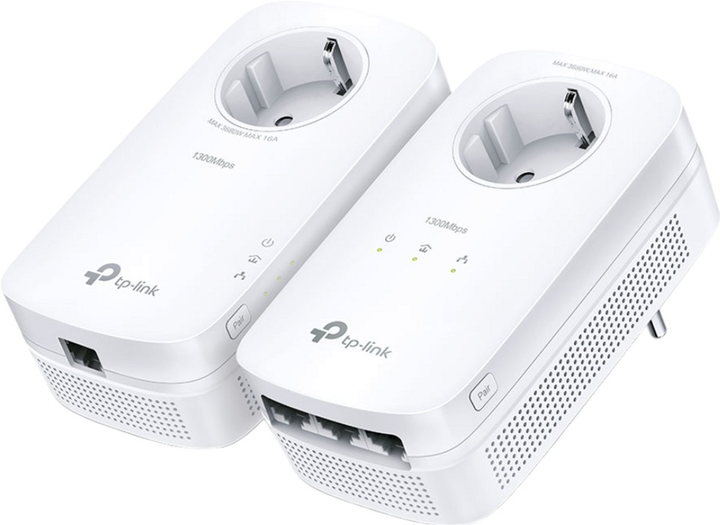 Zestaw gigabitowych adapterów TP-Link Powerline AV1300 3/1 Gigabit (TL-PA8033P KIT) - obraz 1
