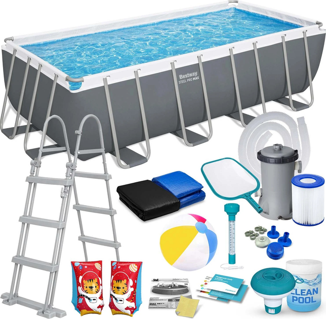Basen stelażowy Bestway 488 x 244 x 122 cm 17 w 1 56670 (5902854514977) - obraz 1