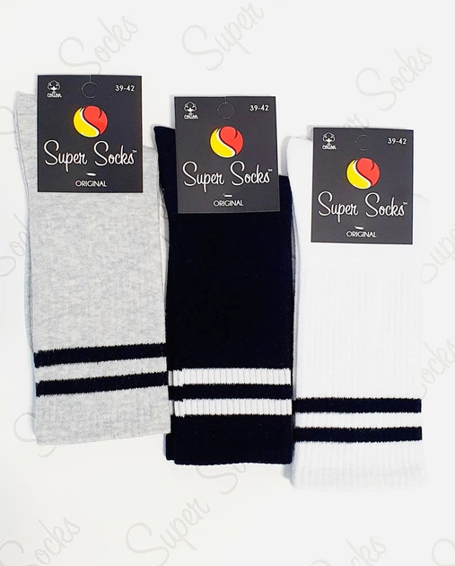Шкарпетки універсальні демісезонні 3 пари Super Socks 010.S015 Теніс 39-42р. Асорті - Фото 1 Шкарпетки універсальні демісезонні 3 пари Super Socks 010.S015 Теніс 39-42р. Асорті - зображення 1