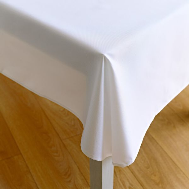 Obrus Homla Lois gładki plamoodporny Biały 150 x 220 cm (5902869947234) - obraz 5
