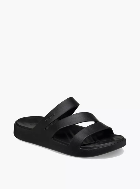 Шльопанці CROCS Getaway Strappy MtP W7 (37-38) Чорний 209587-001-Black - Фото 1 Шльопанці CROCS Getaway Strappy MtP W7 (37-38) Чорний 209587-001-Black - изображение 1