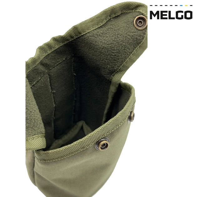 Фляга армейская 1л в чехле Molle Олива MELGO (фляга полевая индивидуальная) - изображение 3