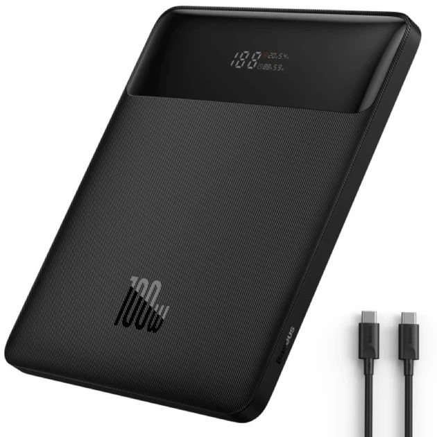 УМБ Baseus Blade High Power Digital Display 20000 mAh 100W Black (PPBL000201) - изображение 5