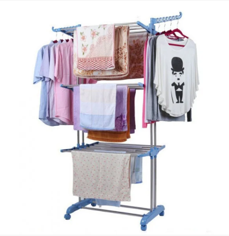 Универсальная складная напольная сушилка для вещей на колесах Garment Rack With Wheels - изображение 9
