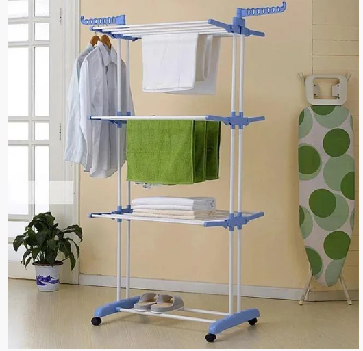 Универсальная складная напольная сушилка для вещей на колесах Garment Rack With Wheels - изображение 11