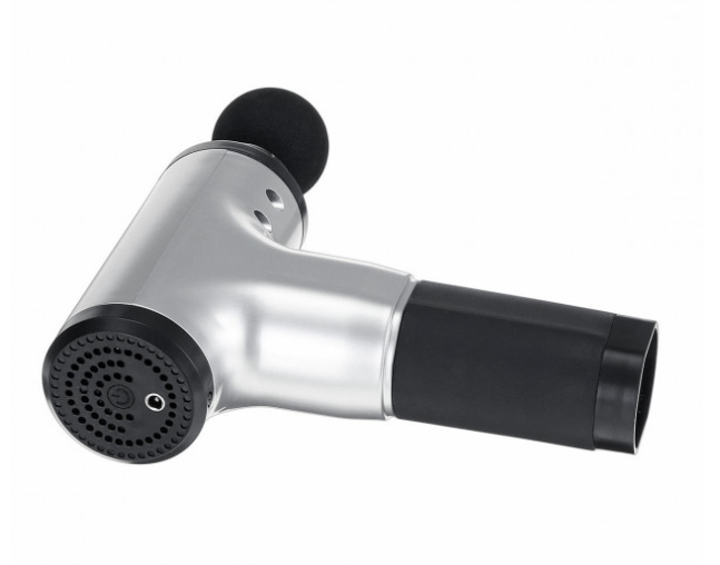Портативный ручной массажер для тела Fascial Gun HG-320 4 насадки - изображение 8