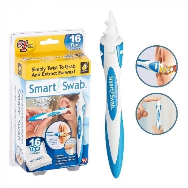 Прибор для чистки ушей Smart Swab DF 667 Силиконовая спираль для ушей - изображение 4