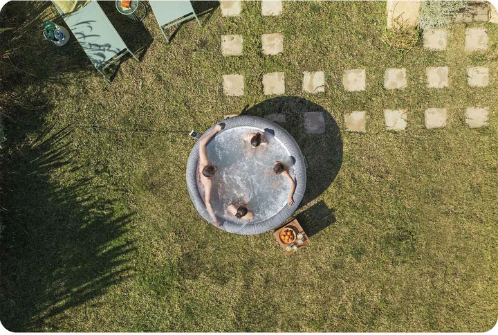 Jacuzzi dmuchane Bestway 196 x 71 cm 6-osobowe 6001N Lay-Z Bali Grey (6941607369715) - obraz 7