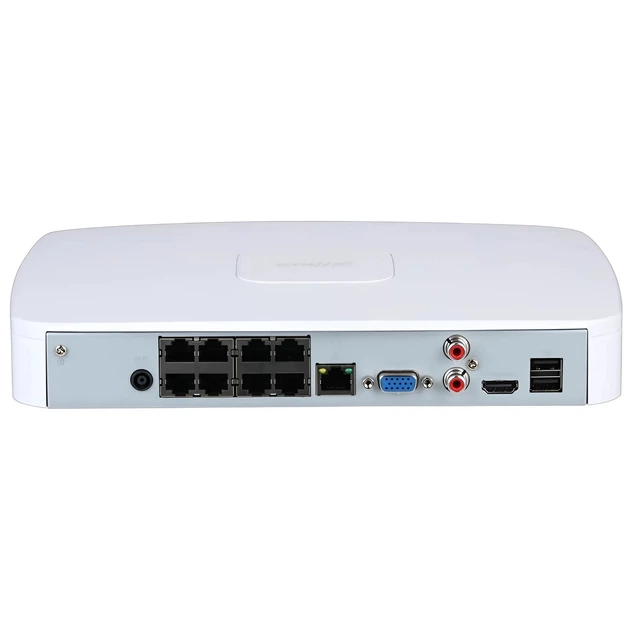 Видеорегистратор 8-канальный Dahua DHI-NVR2108-8P-I2 1U PoE 1HDD 144 Мбит/с WizSense Белый (99-00014834) - изображение 3