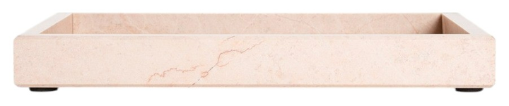 Taca dekoracyjna Homla Cherish Love z różowego marmuru 25 × 15 × 3 cm (5906496725968) - obraz 2