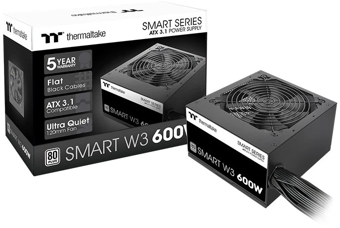 Блок живлення Thermaltake Smart W3 600W (PS-SPW-0600NNFAWE-1) - зображення 6