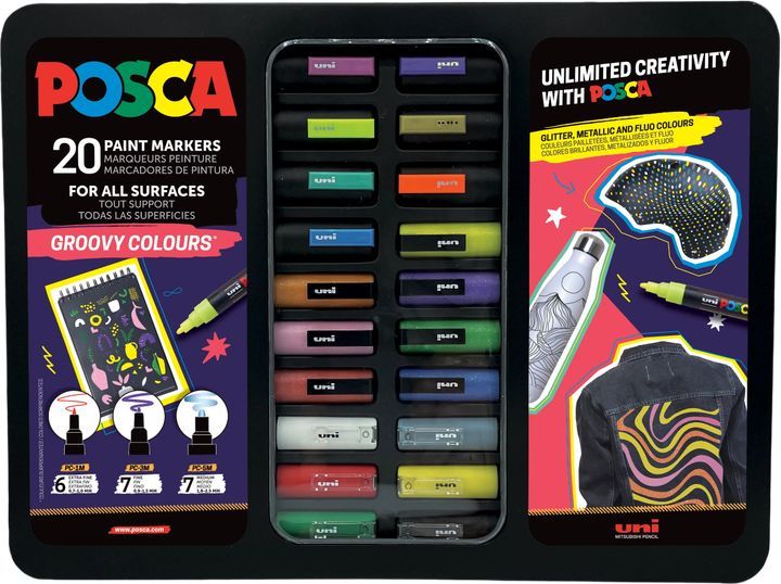 Zestaw markerów Uni Posca 20 szt (3701614900614) - obraz 1