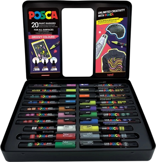 Zestaw markerów Uni Posca 20 szt (3701614900614) - obraz 2