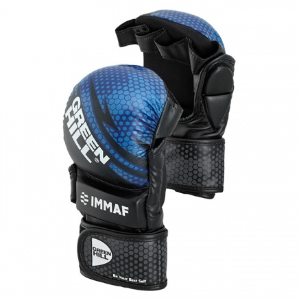 Перчатки MMA GREEN HILL IMMAF синий size XL - изображение 2