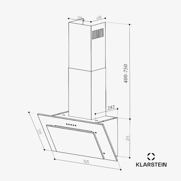 Вытяжка Klarstein Athena 60 Белый Б/У - изображение 7
