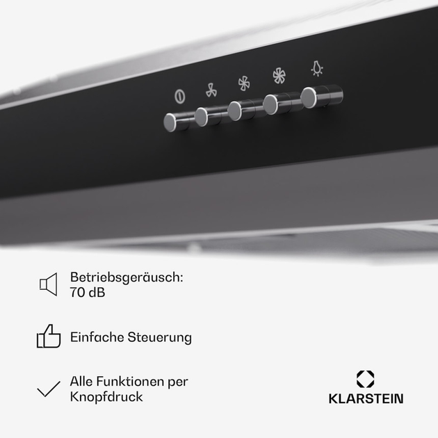 Кухонная вытяжка Klarstein Contempo 60 см Серый - изображение 6